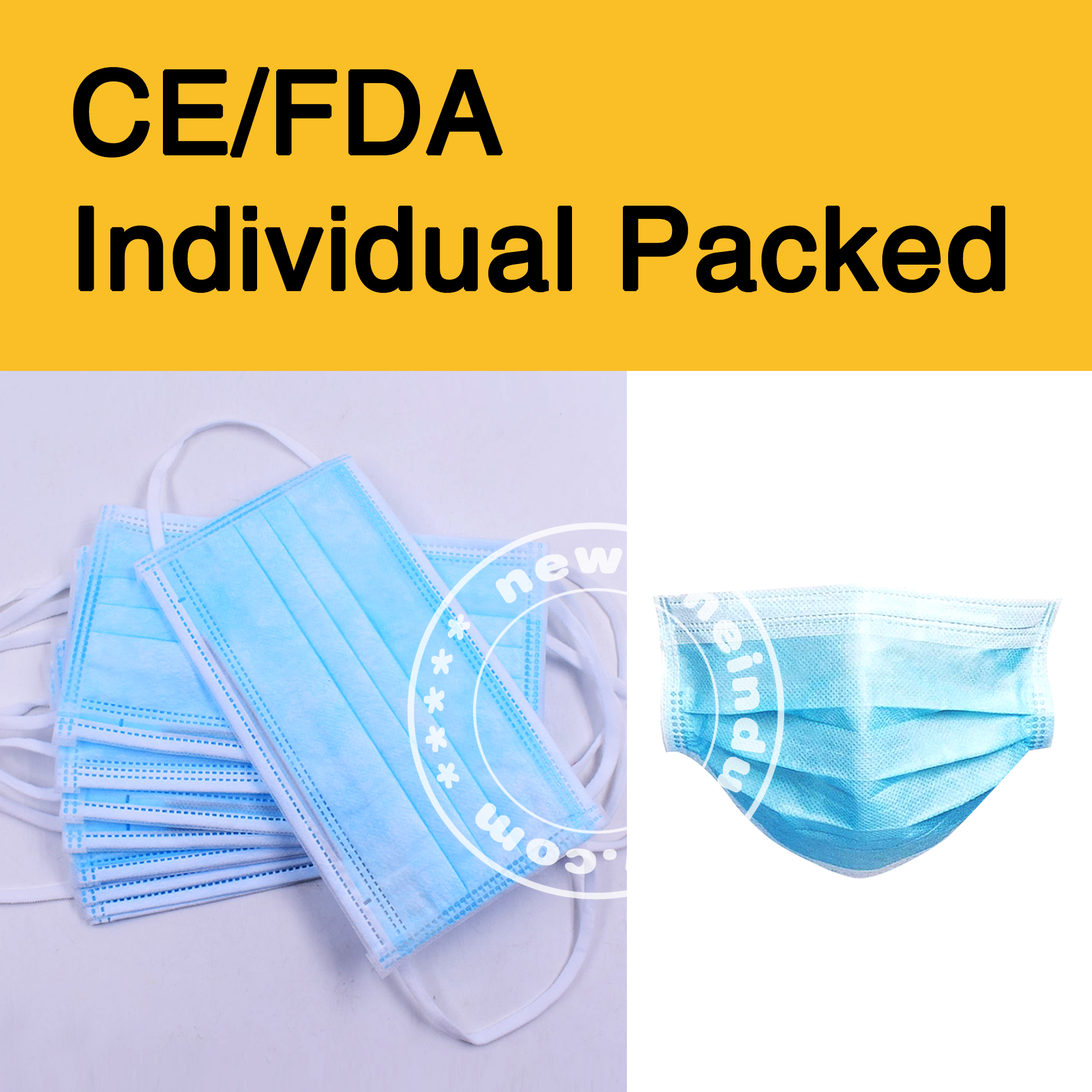 3 Ply Disposable Respirators Face Mask